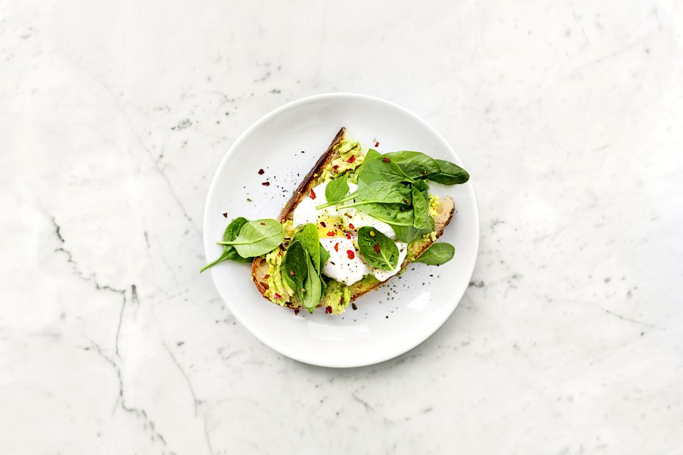 Vegetable Sandwich On Plate