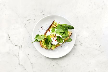 Vegetable Sandwich On Plate photo