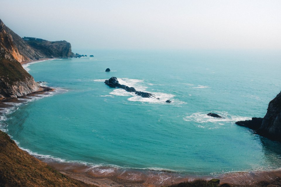 Aerial Photography Of Beach Shore photo