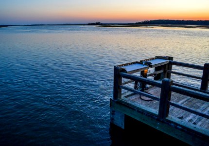Photo Of Wooden Dock During Dusk photo