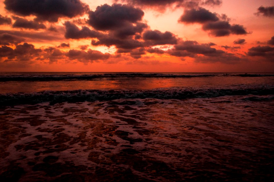 Ocean Body Of Water During Sunset