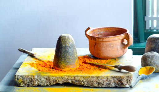 Brown Clay Pot On Gray Surface photo