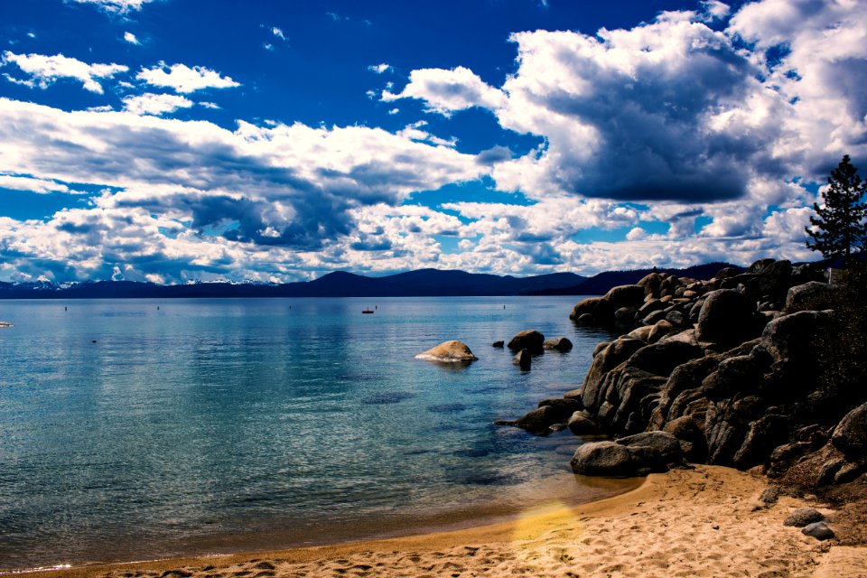 Blue Ocean Under White Clouds