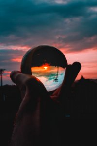 Round Clear Glass Orb