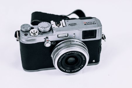 Black And Gray Fujifilm Camera photo