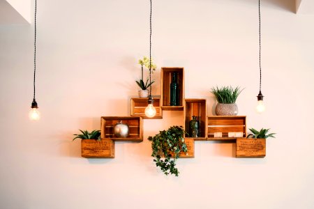 Crates Mounted On Wall