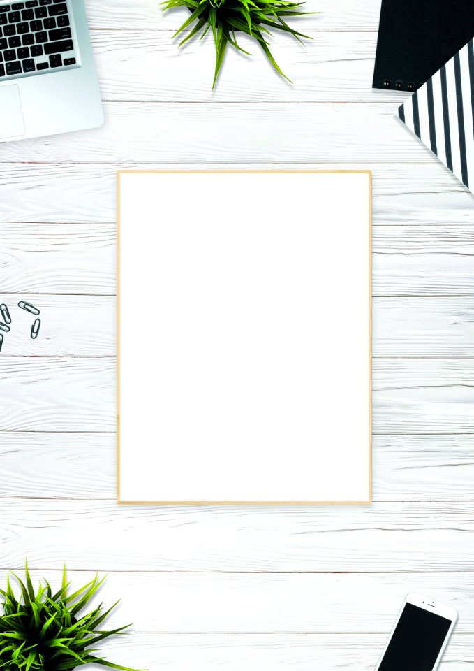 Photo Of Brown Photo Frame Near Laptop
