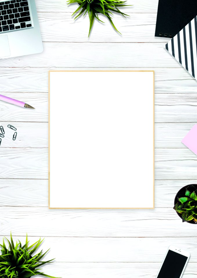 White Board On Beige Surface