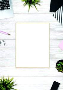 White Board On Beige Surface