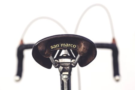 Close-Up Photography Of Bicycle Saddle photo