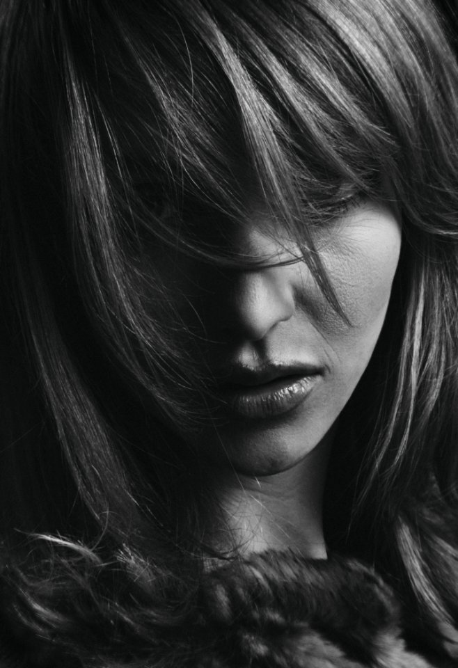 Grayscale Photo Of Woman