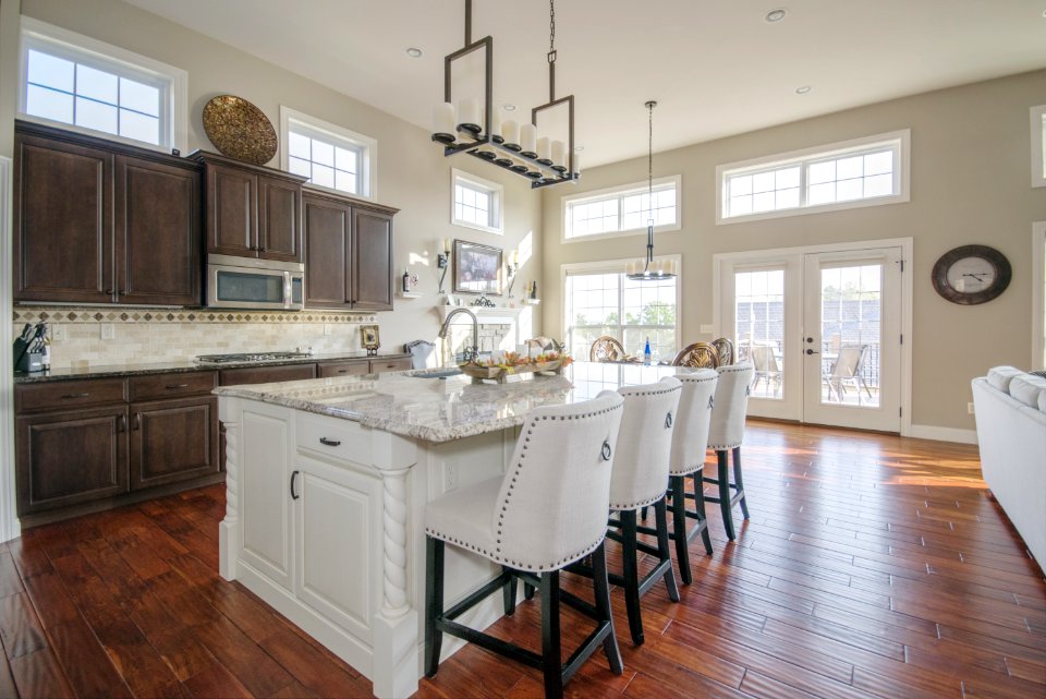 Rectangular White Wooden Kitchen Table