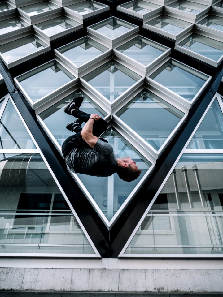 Man Wearing Black Pants