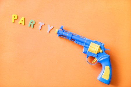 Blue Gun Yellow Weapon