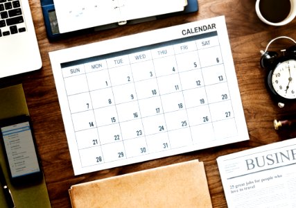 Calendar Product Font Office Supplies