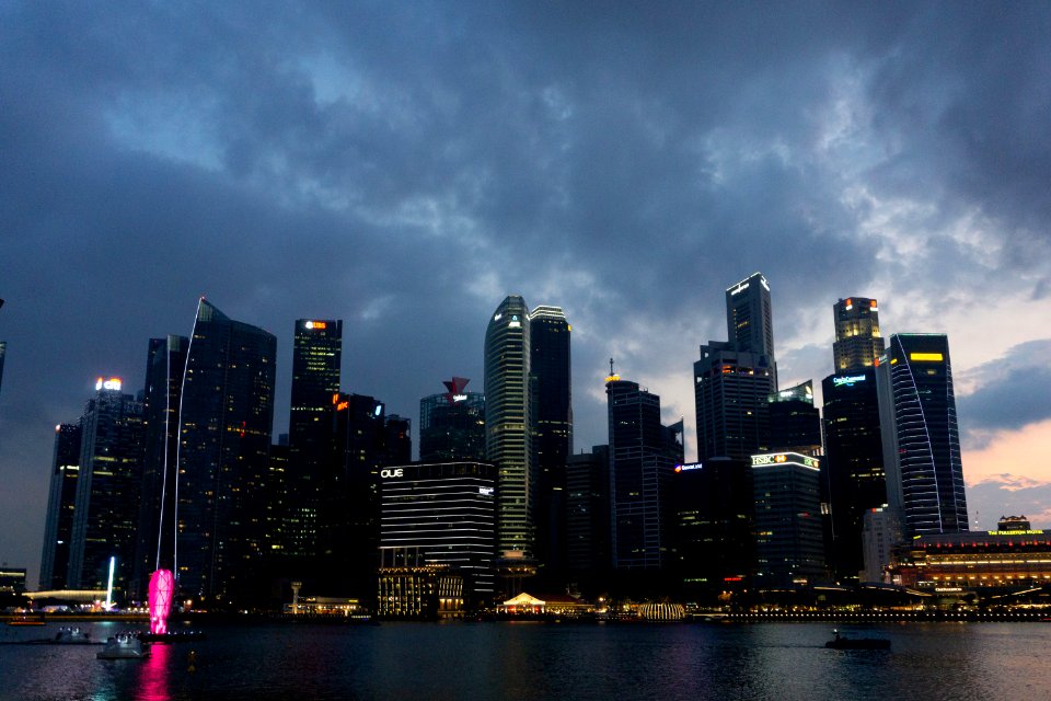 Skyscrapers During Nightime photo