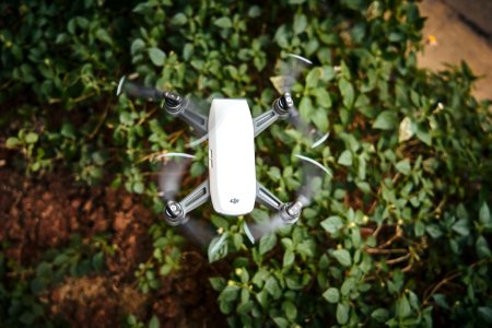 White And Gray Quadcopter Video Drone photo