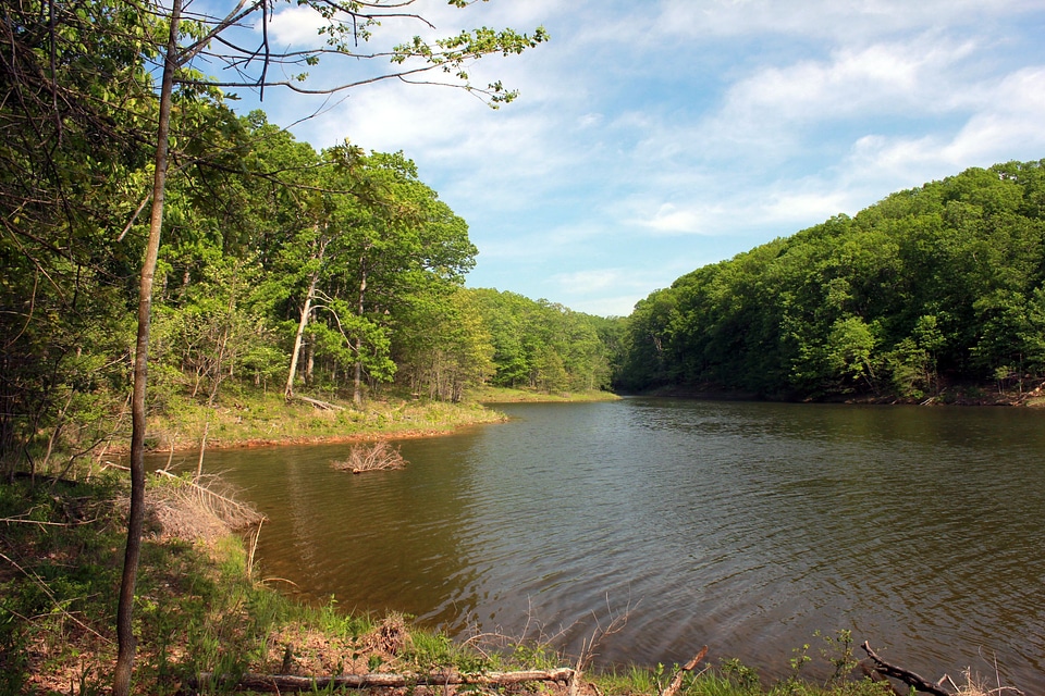 State park landscape lake
