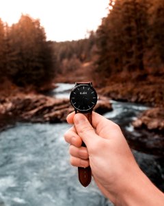 Person Holding Analog Watch Displaying 336 photo