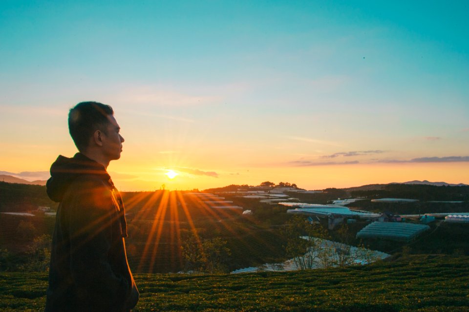 Photo Of Man During Sunrise