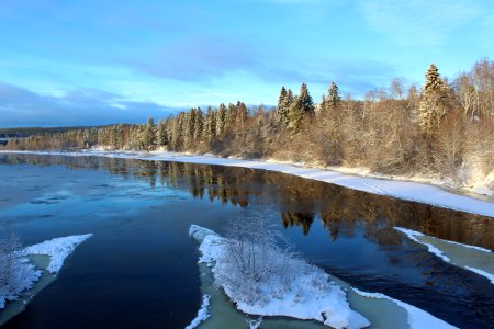 Reflection Winter Water Snow photo