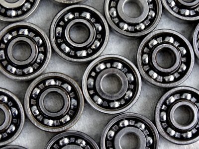 Black And White Metal Wheel Hardware