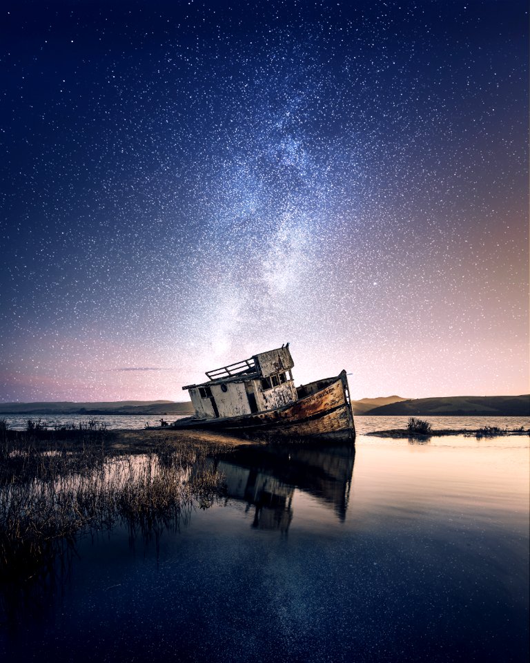 Abandoned Beach Boat