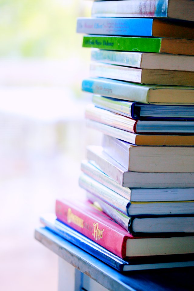 Background Book Stack
