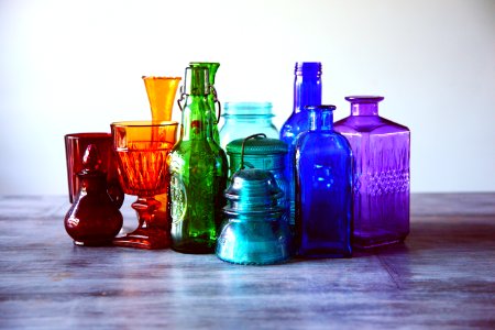 Assorted Bottles Bright photo