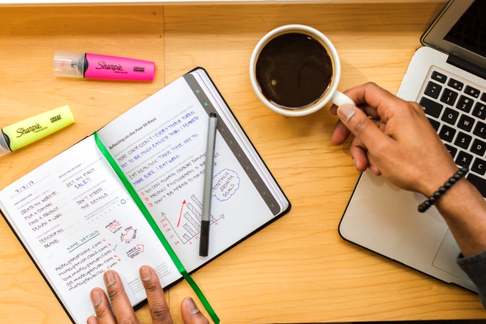 Flatlay Photography Of Person Holding Cup