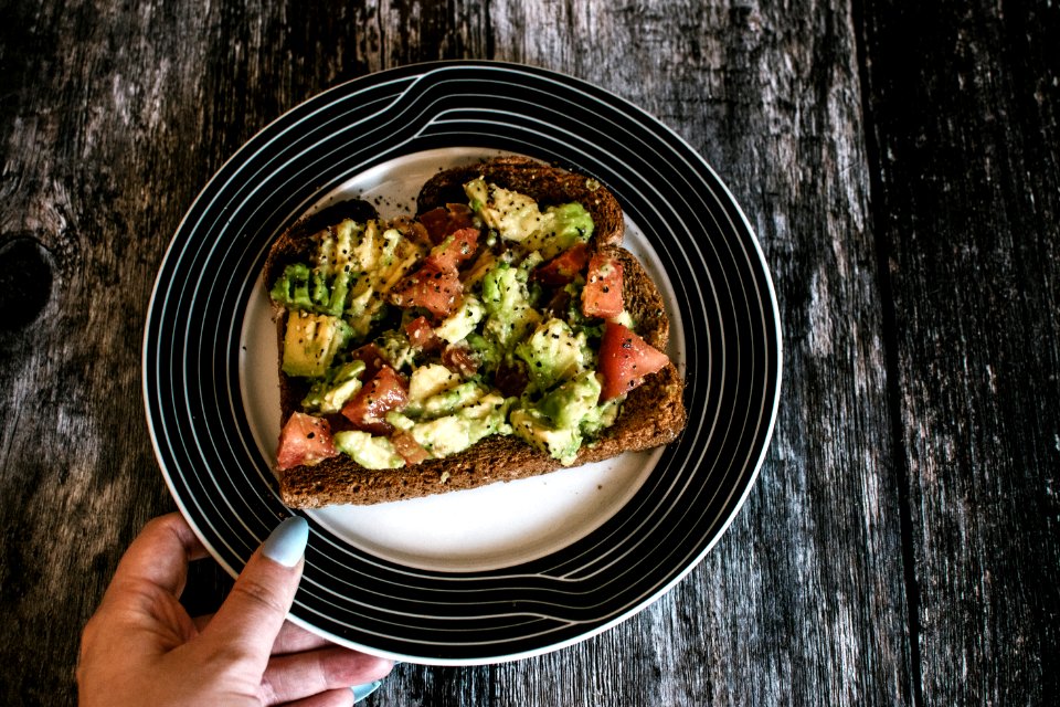 Person Holding Plate With Food