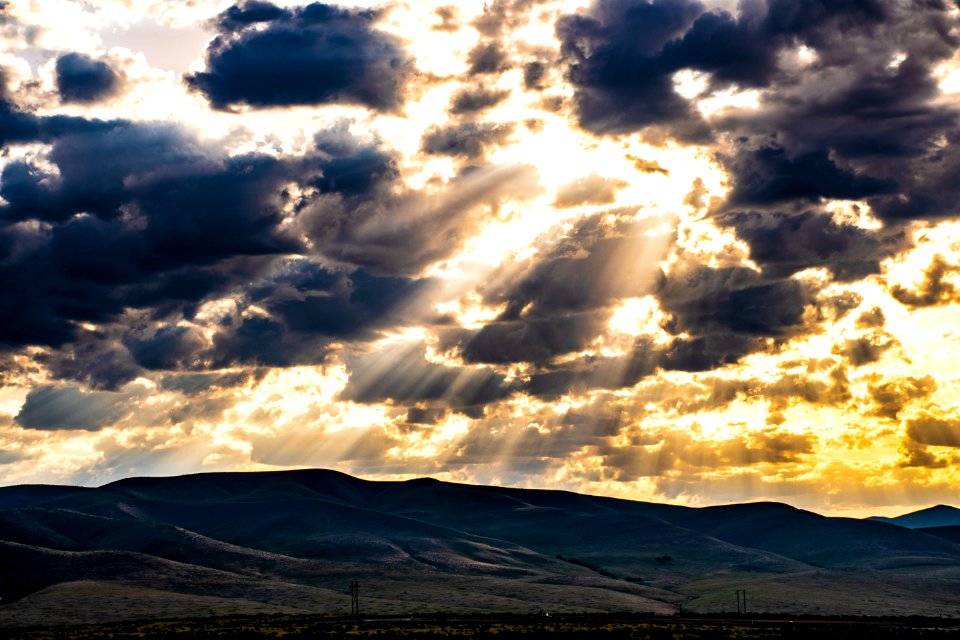 Clouds Dusk Landscape