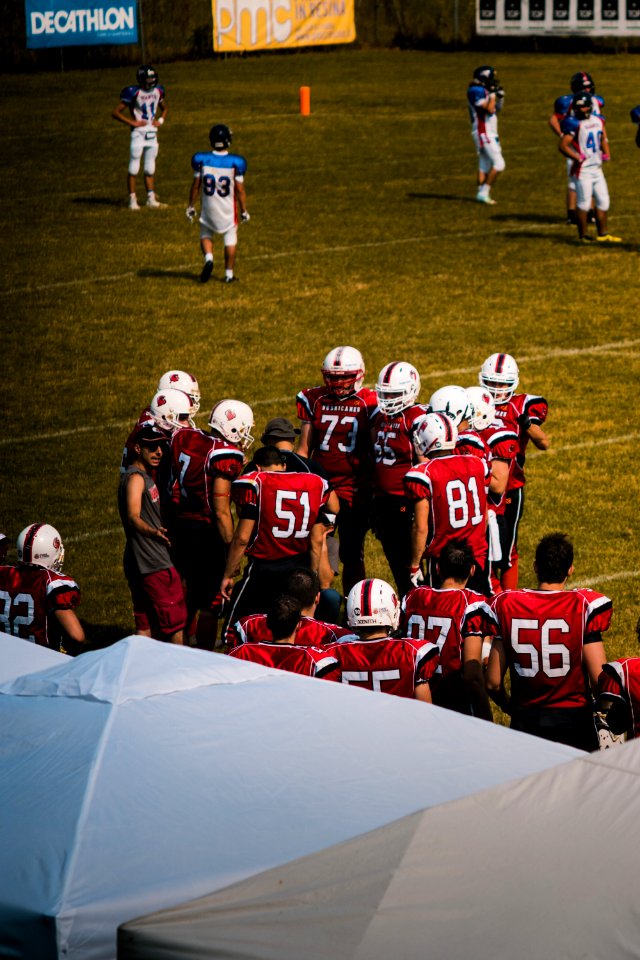 Football Players Having Plan