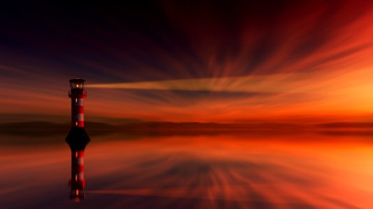 Red And White Lighthouse