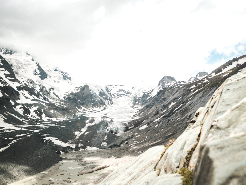 Snow Covered Mountain Range