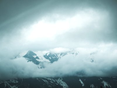 Photograph Of Icy Mountain
