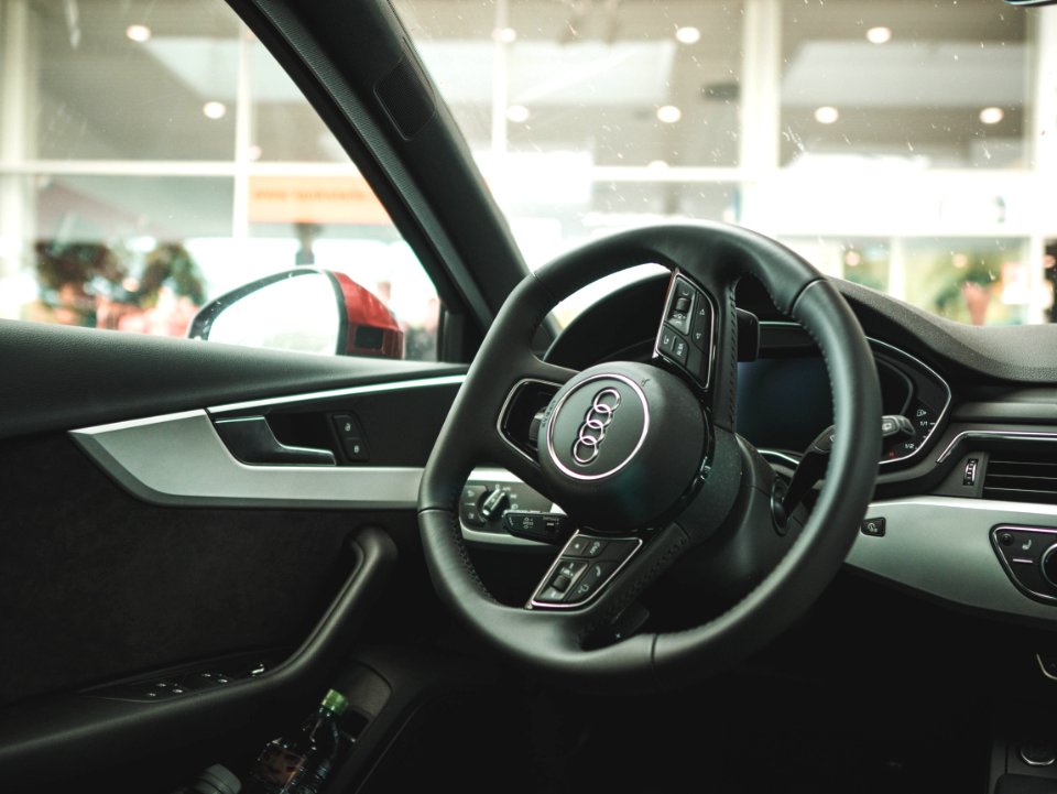 Black And Gray Audi Vehicle Interior