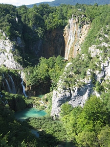 Lake landscape gorge