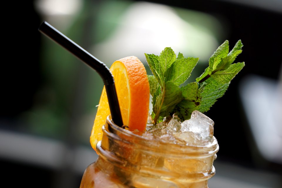 Mason Jar With Beverage