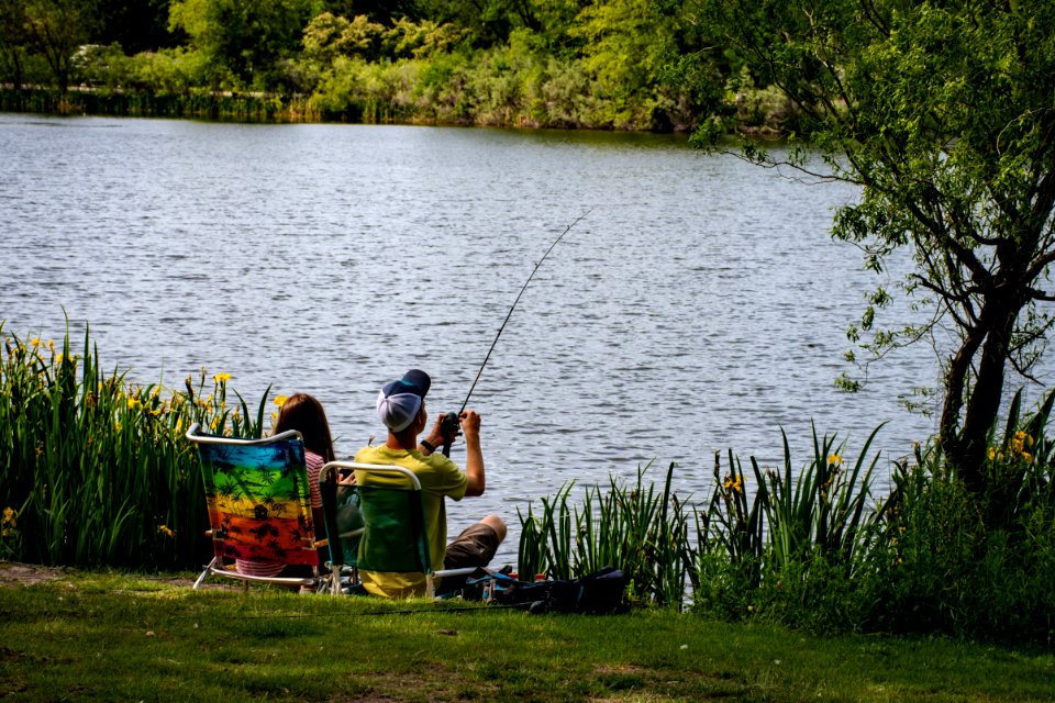 Fishing Man Wearing Yellow Shirt