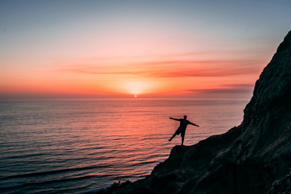 Man On Cliff