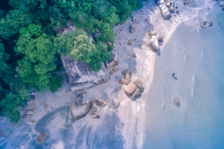 Aerial-view Of Beach Shore