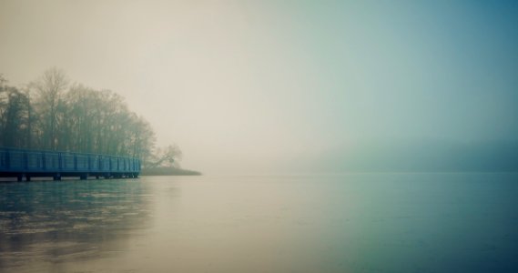 Water Fog Waterway Calm photo