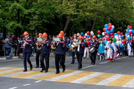 Crowd Marching Parade Event photo