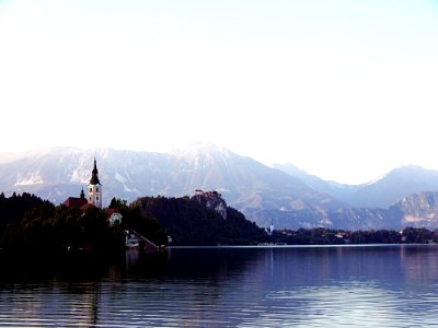 Sky Lake Mountainous Landforms Water