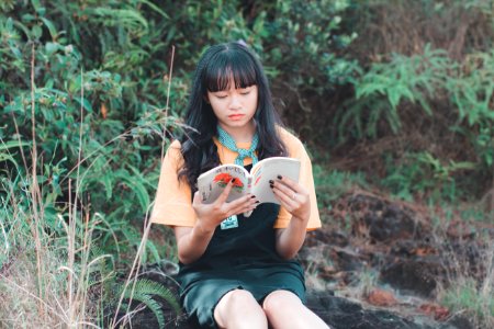 Woman Reading Book photo