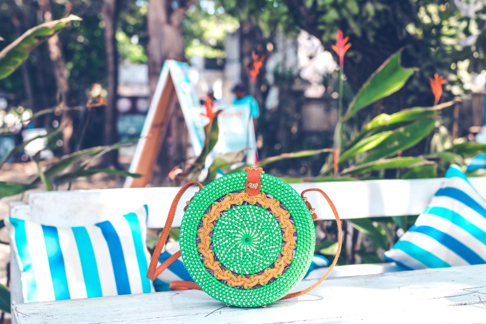 Round Green Bag