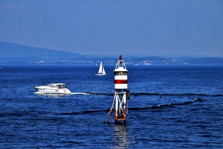 Sea Waterway Lighthouse Ocean