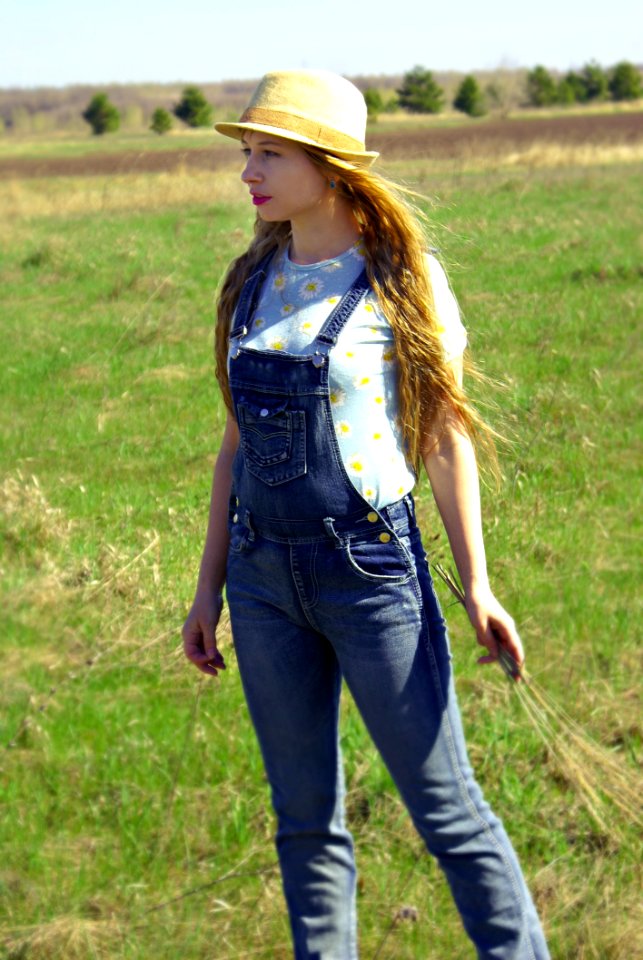 Jeans Denim Grass Headgear