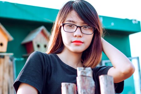 Eyewear Glasses Vision Care Girl photo